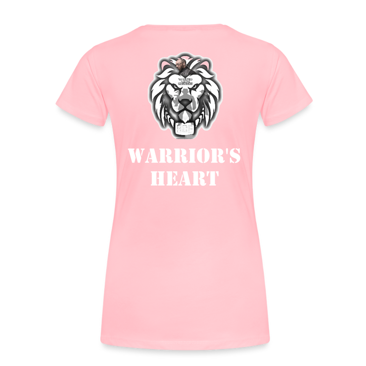 Gildan Ultra Cotton Ladies Adult T-Shirt ( SCE - WARRIORS HEART - T-SHIRT ) - pink