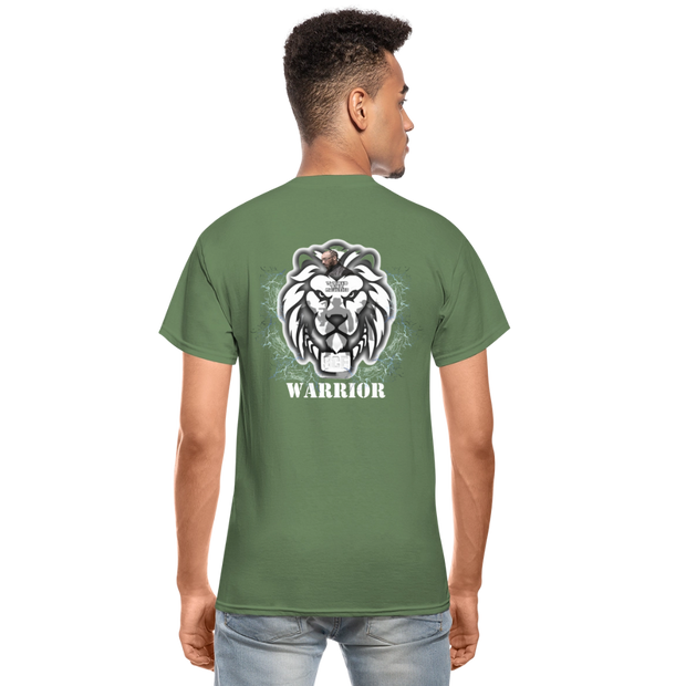 Gildan Ultra Cotton Adult T-Shirt ( T-TRIS THE GEMINI - SCE - WARRIOR - T-SHIRT ) - military green