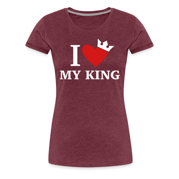 Gildan Ultra Cotton Ladies Adult T-Shirt ( SCE - WARRIORS HEART - T-SHIRT ) - heather burgundy