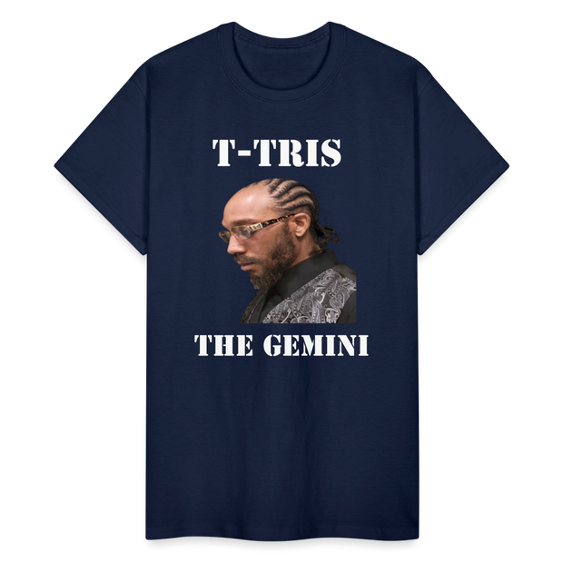 Gildan Ultra Cotton Adult T-Shirt ( T-TRIS THE GEMINI - SCE  - T-SHIRT ) - navy