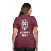 Gildan Ultra Cotton Ladies Adult T-Shirt ( SCE - WARRIORS HEART - T-SHIRT ) - heather burgundy