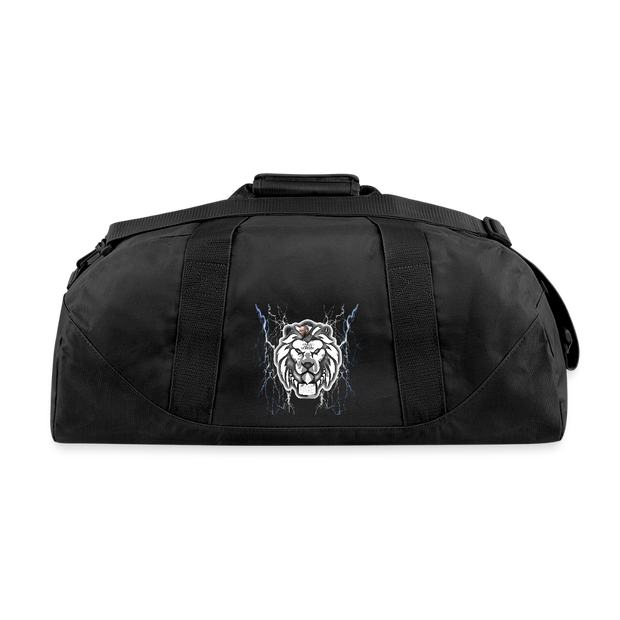 RECYCLED DUFFLE BAG ( SCE - RAP/HIP-HOP - MUSIC LABEL - PATRIOT - DUFFLE BAG - black