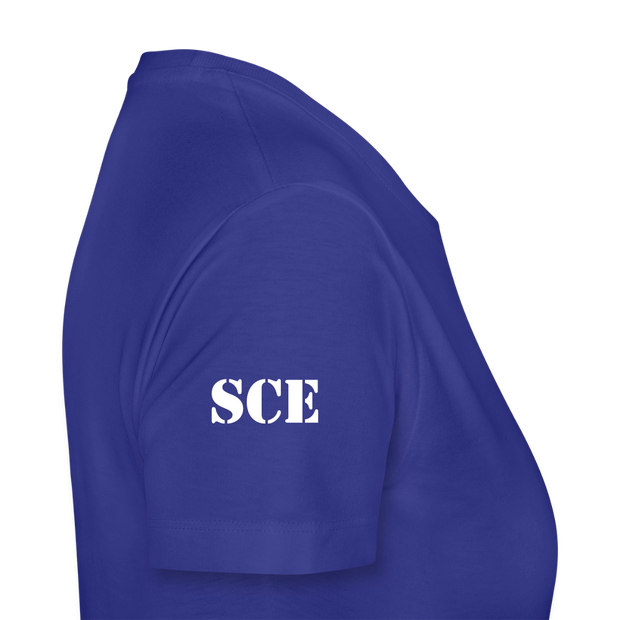 Gildan Ultra Cotton Ladies Adult T-Shirt ( SCE - WARRIORS HEART - T-SHIRT ) - royal blue
