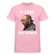 Gildan Ultra Cotton Adult T-Shirt ( T-TRIS THE GEMINI - SCE  - T-SHIRT ) - light pink