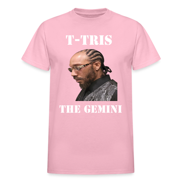 Gildan Ultra Cotton Adult T-Shirt ( T-TRIS THE GEMINI - SCE  - T-SHIRT ) - light pink