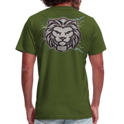 Unisex Jersey T-Shirt by Bella + Canvas ( SCE - T-TRIS THE GEMINI - NEVER SURRENDER - T-SHIRT ) - olive