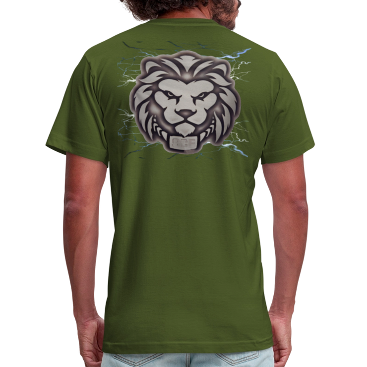 Unisex Jersey T-Shirt by Bella + Canvas ( SCE - T-TRIS THE GEMINI - NEVER SURRENDER - T-SHIRT ) - olive