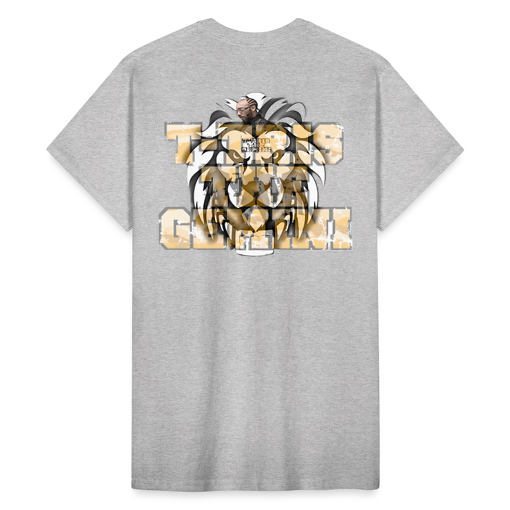 Gildan Ultra Cotton Adult T-Shirt ( T-TRIS THE GEMINI - LAWLESS ALBUM - SCE - WARRIOR - T-SHIRT ) - heather gray