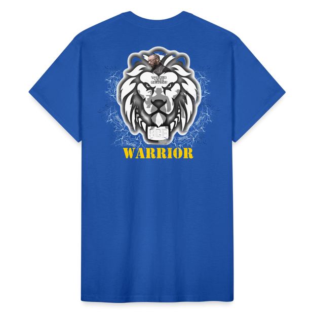 Gildan Ultra Cotton Adult T-Shirt ( T-TRIS THE GEMINI - WE KINGS - SCE - WARRIOR - T-SHIRT ) - royal blue