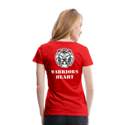 Gildan Ultra Cotton Ladies Adult T-Shirt ( SCE - WARRIORS HEART - T-SHIRT ) - red