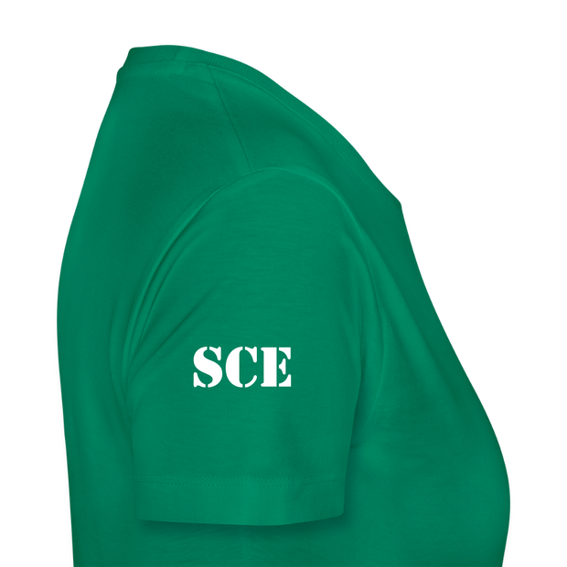 Gildan Ultra Cotton Ladies Adult T-Shirt ( SCE - WARRIORS HEART - T-SHIRT ) - kelly green