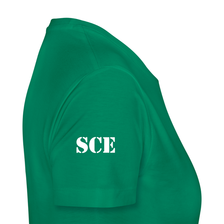 Gildan Ultra Cotton Ladies Adult T-Shirt ( SCE - WARRIORS HEART - T-SHIRT ) - kelly green