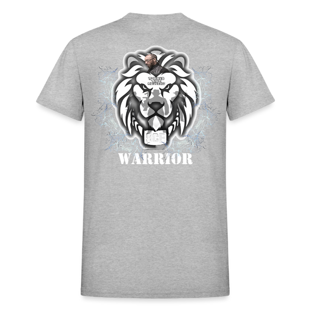 Gildan Ultra Cotton Adult T-Shirt ( T-TRIS THE GEMINI - SCE - WARRIOR - T-SHIRT ) - heather gray