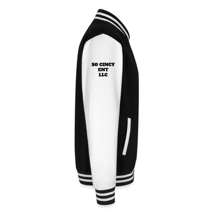 ADW is Just Hoods - SCE - VARSITY JACKET - black/white