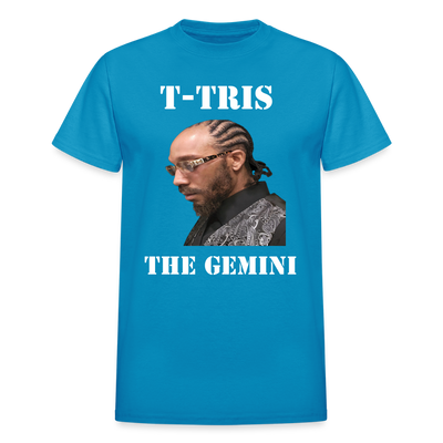 Gildan Ultra Cotton Adult T-Shirt ( T-TRIS THE GEMINI - SCE - WARRIOR - T-SHIRT ) - turquoise