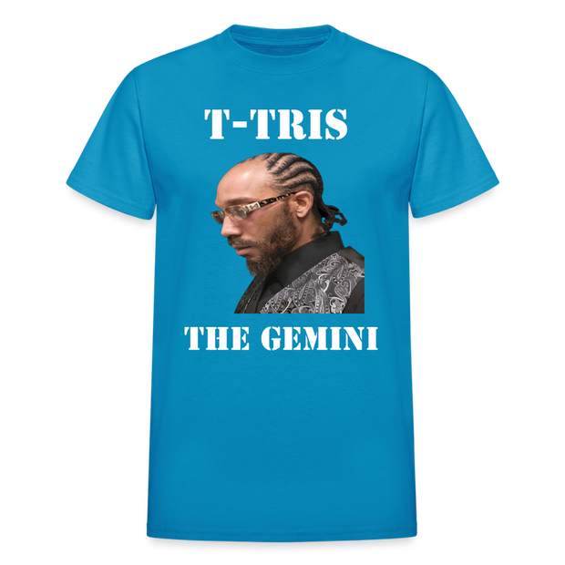 Gildan Ultra Cotton Adult T-Shirt ( T-TRIS THE GEMINI - SCE - WARRIOR - T-SHIRT ) - turquoise