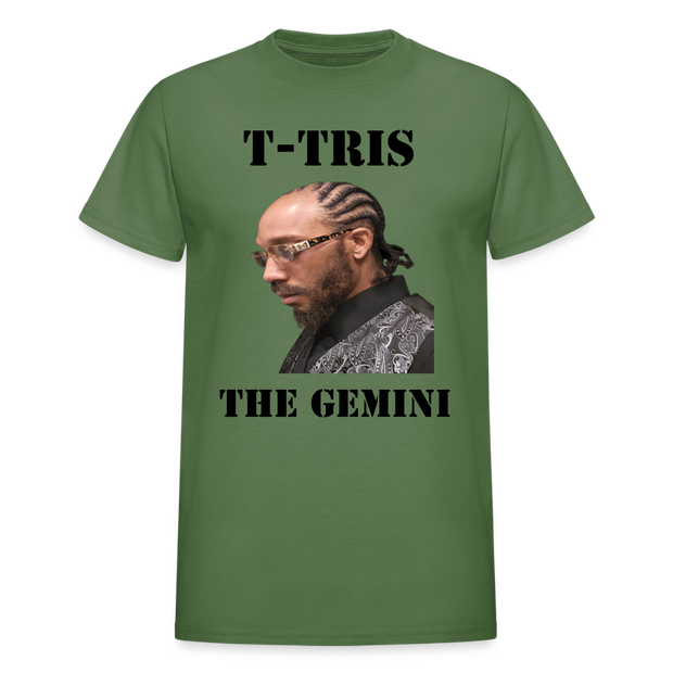 Gildan Ultra Cotton Adult T-Shirt ( T-TRIS THE GEMINI - SCE - WARRIOR - T-SHIRT ) - military green