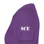 Gildan Ultra Cotton Ladies Adult T-Shirt ( SCE - WARRIORS HEART - T-SHIRT ) - purple