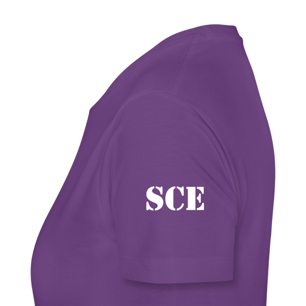 Gildan Ultra Cotton Ladies Adult T-Shirt ( SCE - WARRIORS HEART - T-SHIRT ) - purple
