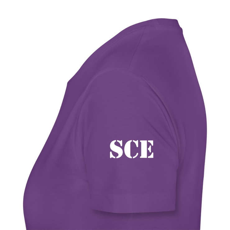 Gildan Ultra Cotton Ladies Adult T-Shirt ( SCE - WARRIORS HEART - T-SHIRT ) - purple