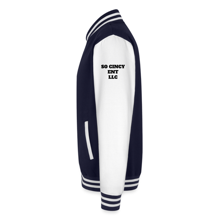ADW is Just Hoods - SCE - VARSITY JACKET - navy/white