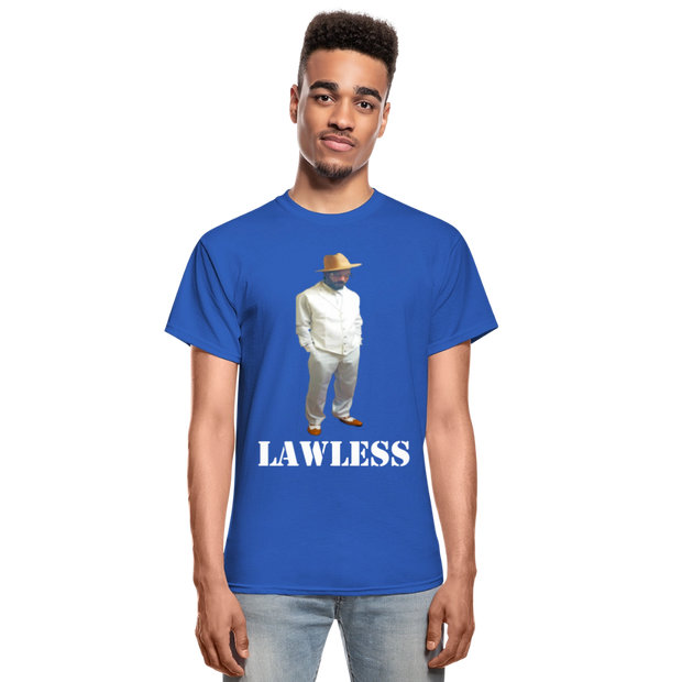 Gildan Ultra Cotton Adult T-Shirt ( T-TRIS THE GEMINI - SCE - LAWLESS - T-SHIRT ) - royal blue