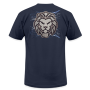 Unisex Jersey T-Shirt by Bella + Canvas ( SCE - T-TRIS THE GEMINI - NEVER SURRENDER - T-SHIRT ) - navy