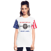 Adult Stars N Stripes T-Shirt ( SCE - RAP/HIP-HOP - MUSIC LABEL - SCE - WARRIOR - T-SHIRT ) - white