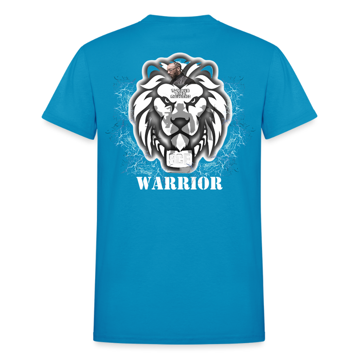 Gildan Ultra Cotton Adult T-Shirt ( T-TRIS THE GEMINI - SCE - WARRIOR - T-SHIRT ) - turquoise