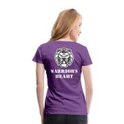 Gildan Ultra Cotton Ladies Adult T-Shirt ( SCE - WARRIORS HEART - T-SHIRT ) - purple