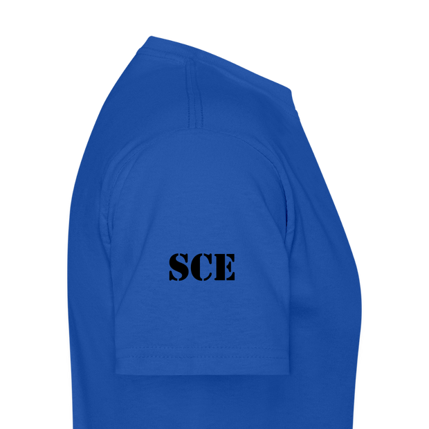 Gildan Ultra Cotton Adult T-Shirt ( T-TRIS THE GEMINI - LAWLESS ALBUM - SCE - WARRIOR - T-SHIRT ) - royal blue