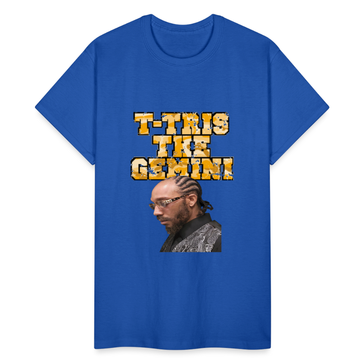 Gildan Ultra Cotton Adult T-Shirt ( T-TRIS THE GEMINI - WE KINGS - FEAT. K-MAR - T-SHIRT ) - royal blue