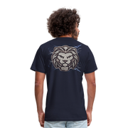 Unisex Jersey T-Shirt by Bella + Canvas ( SCE - T-TRIS THE GEMINI - NEVER SURRENDER - T-SHIRT ) - navy