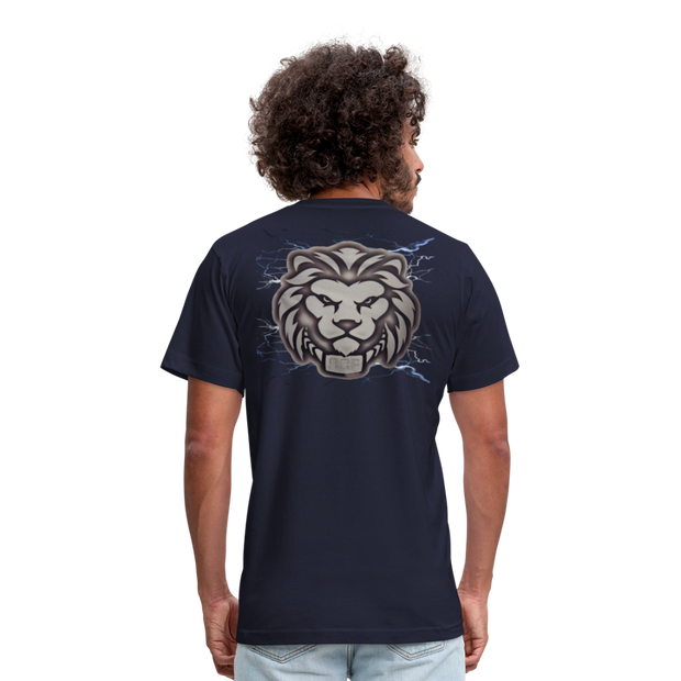 Unisex Jersey T-Shirt by Bella + Canvas ( SCE - T-TRIS THE GEMINI - NEVER SURRENDER - T-SHIRT ) - navy