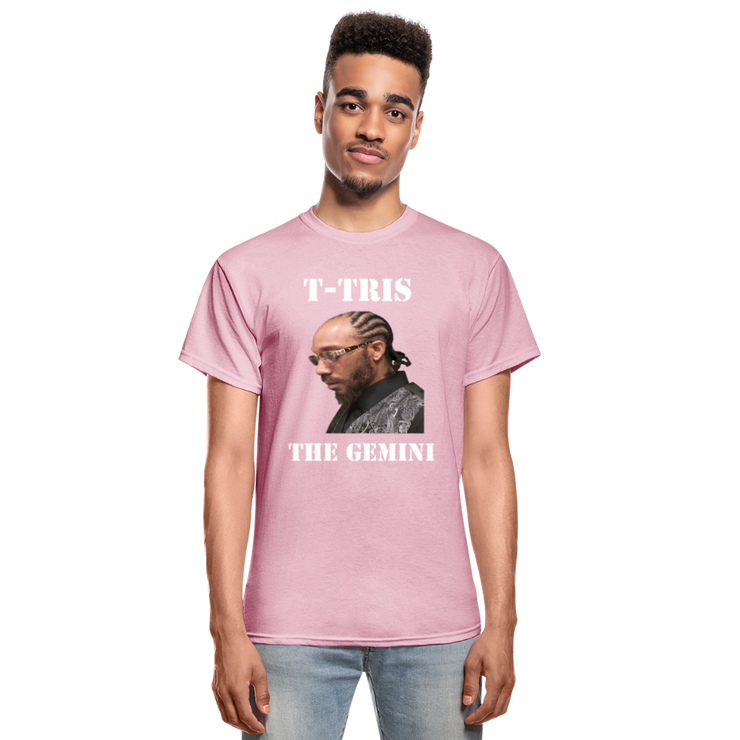 Gildan Ultra Cotton Adult T-Shirt ( T-TRIS THE GEMINI - SCE  - T-SHIRT ) - light pink