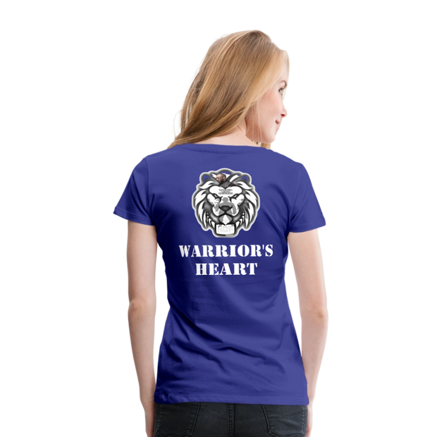 Gildan Ultra Cotton Ladies Adult T-Shirt ( SCE - WARRIORS HEART - T-SHIRT ) - royal blue
