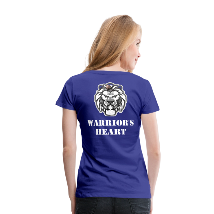 Gildan Ultra Cotton Ladies Adult T-Shirt ( SCE - WARRIORS HEART - T-SHIRT ) - royal blue