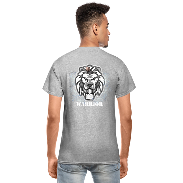 Gildan Ultra Cotton Adult T-Shirt ( T-TRIS THE GEMINI - SCE - WARRIOR - T-SHIRT ) - heather gray