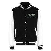 ADW is Just Hoods - SCE - VARSITY JACKET - black/white