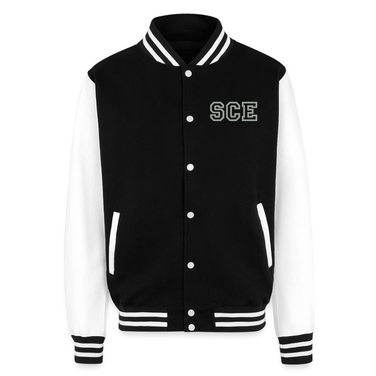 ADW is Just Hoods - SCE - VARSITY JACKET - black/white