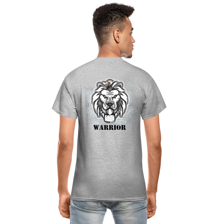 Gildan Ultra Cotton Adult T-Shirt ( T-TRIS THE GEMINI - SCE - WARRIOR - T-SHIRT ) - heather gray