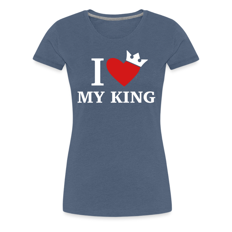 Gildan Ultra Cotton Ladies Adult T-Shirt ( SCE - WARRIORS HEART - T-SHIRT ) - heather blue