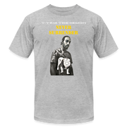 Unisex Jersey T-Shirt by Bella + Canvas ( SCE - T-TRIS THE GEMINI - NEVER SURRENDER - T-SHIRT ) - heather gray