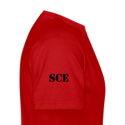 Gildan Ultra Cotton Adult T-Shirt ( T-TRIS THE GEMINI - LAWLESS ALBUM - SCE - WARRIOR - T-SHIRT ) - red
