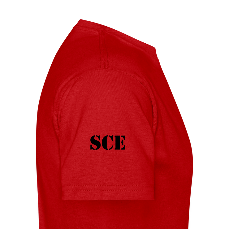 Gildan Ultra Cotton Adult T-Shirt ( T-TRIS THE GEMINI - LAWLESS ALBUM - SCE - WARRIOR - T-SHIRT ) - red