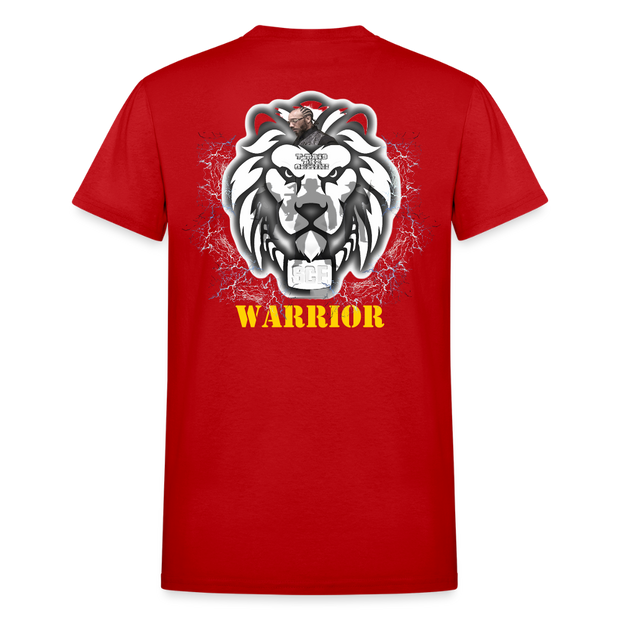 Gildan Ultra Cotton Adult T-Shirt ( T-TRIS THE GEMINI - SCE - WARRIOR T-SHIRT ) - red