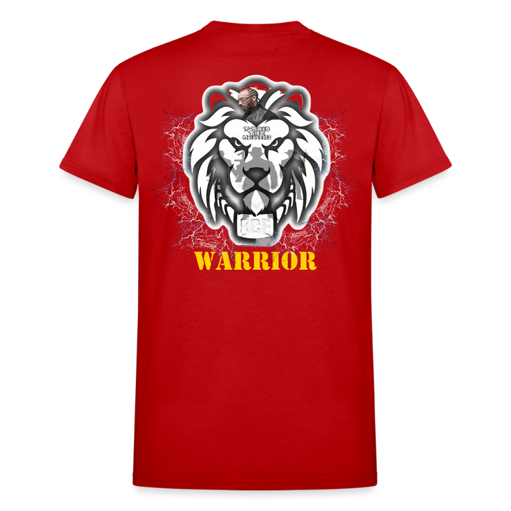 Gildan Ultra Cotton Adult T-Shirt ( T-TRIS THE GEMINI - SCE - WARRIOR T-SHIRT ) - red