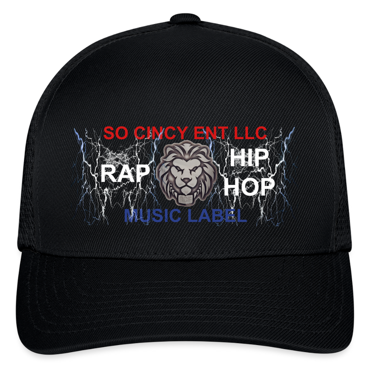 Flexfit  Melange Baseball Cap ( SCE - RAP/HIP-HOP - MUSIC LABEL - PATRIOT - FLEXFIT BASEBALL CAP ) - black