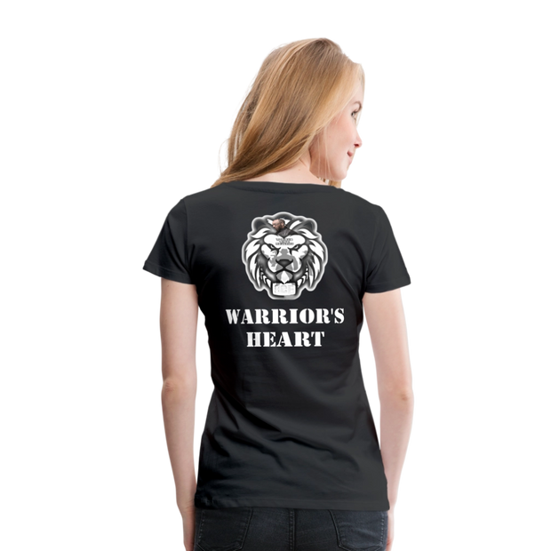 Gildan Ultra Cotton Ladies Adult T-Shirt ( SCE - WARRIORS HEART - T-SHIRT ) - black