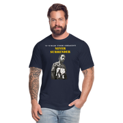 Unisex Jersey T-Shirt by Bella + Canvas ( SCE - T-TRIS THE GEMINI - NEVER SURRENDER - T-SHIRT ) - navy